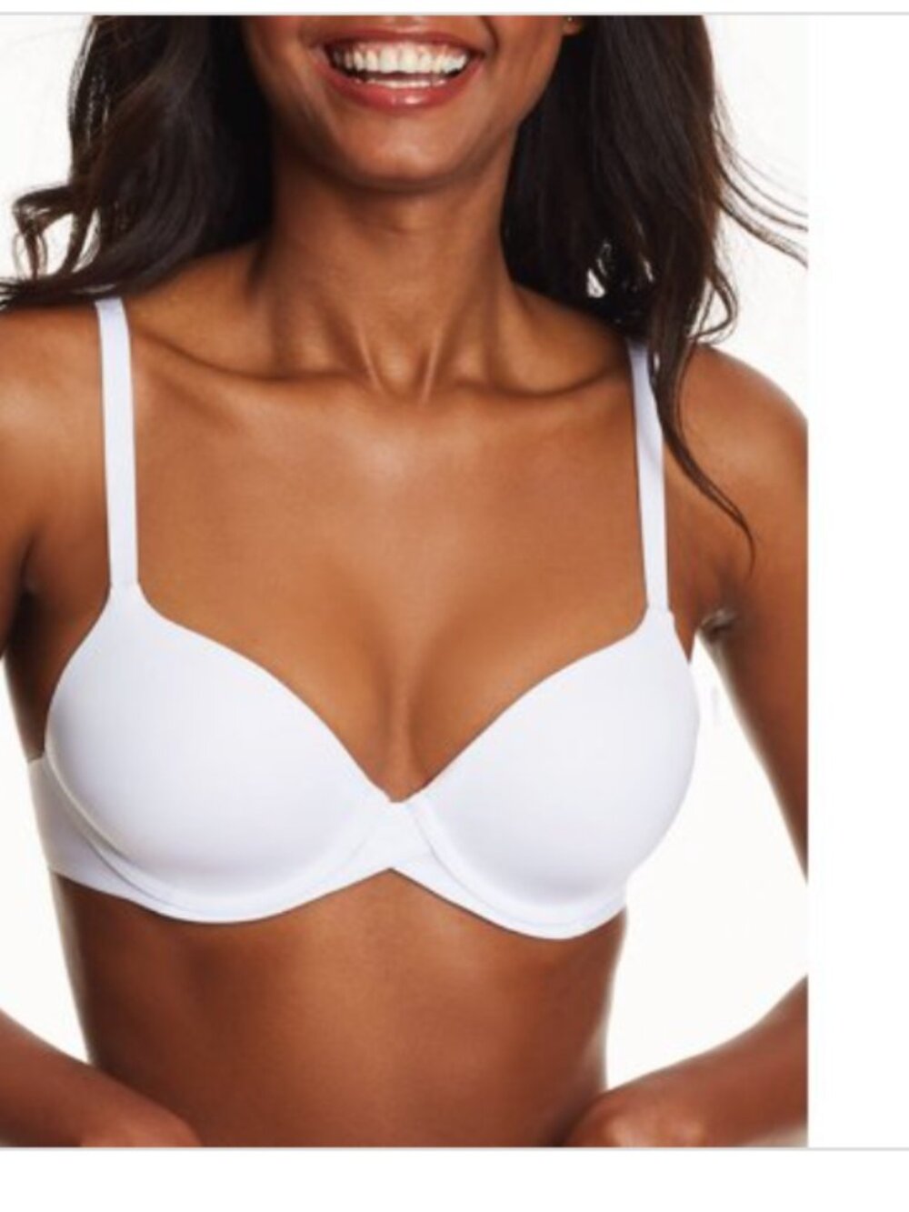 Maidenform One Fab Fit Everyday Modern Demi Underwire Bra White Size 36B 10409
